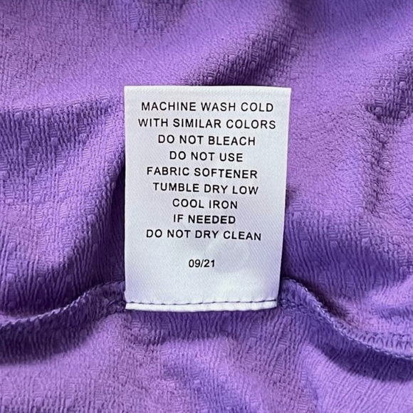 IBKUL Purple Fitted Polo Short Sleeve Tee - Picture 4 of 5